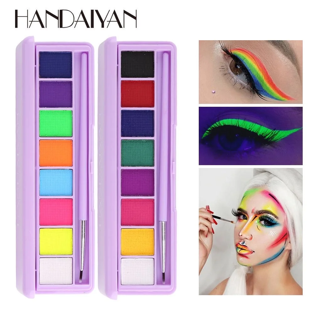 

HANDAIYAN Water Soluble Body Paint Eyeliner eye shadow UV luminous Face body paint 8g