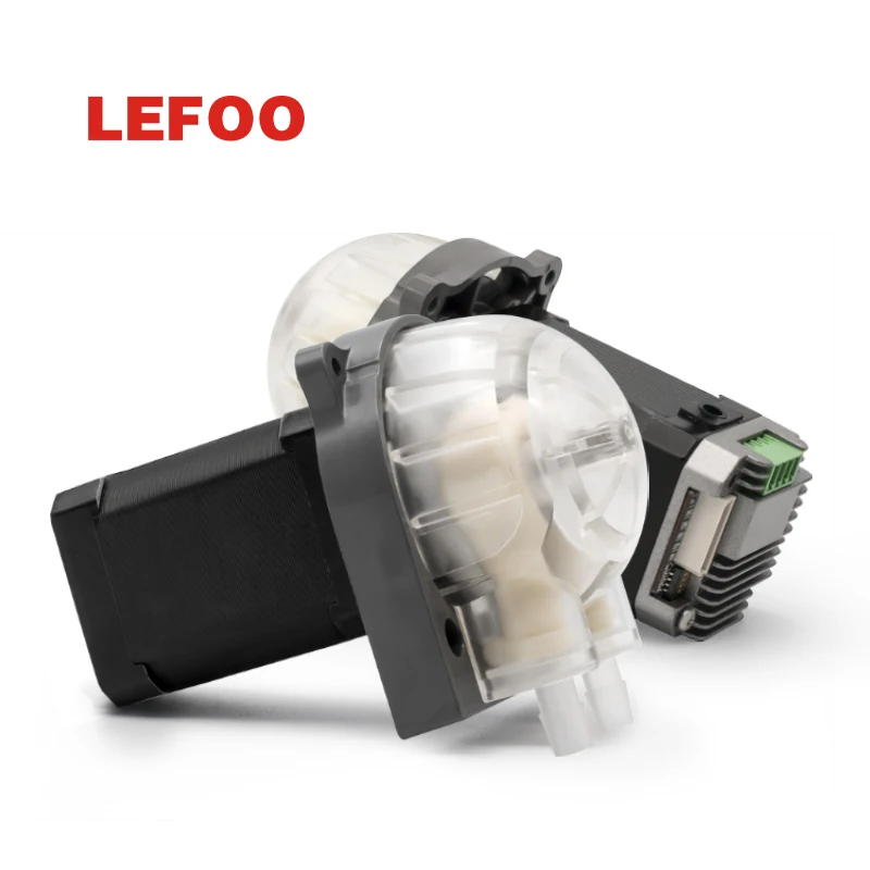 LEFOO 1-500ml/min 12V 24V DC Small Liquid Filling Machine Industrial Dispensing Peristaltic Pumps