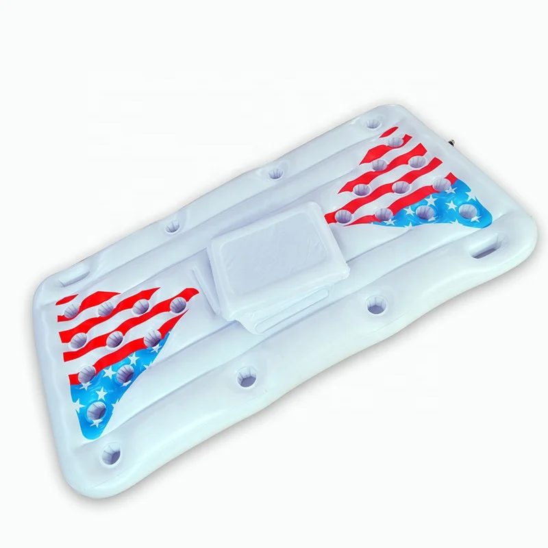 

Customize Inflatable Pool Beer Pong Table Float Toy for pool party, As photo