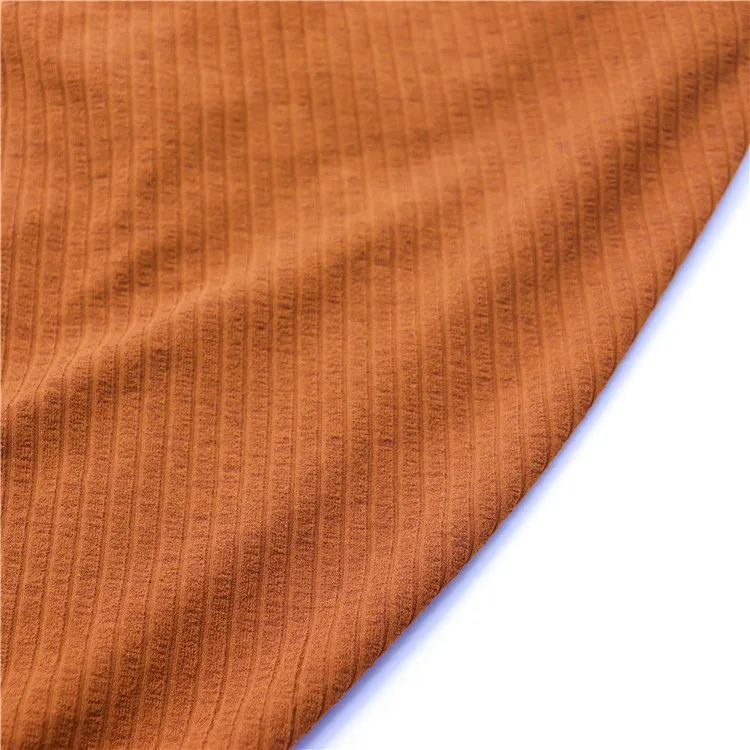 
Fashion hot-sale product 95 polyester 5 spandex stretch fabric rib knitted clothing textile fabric 