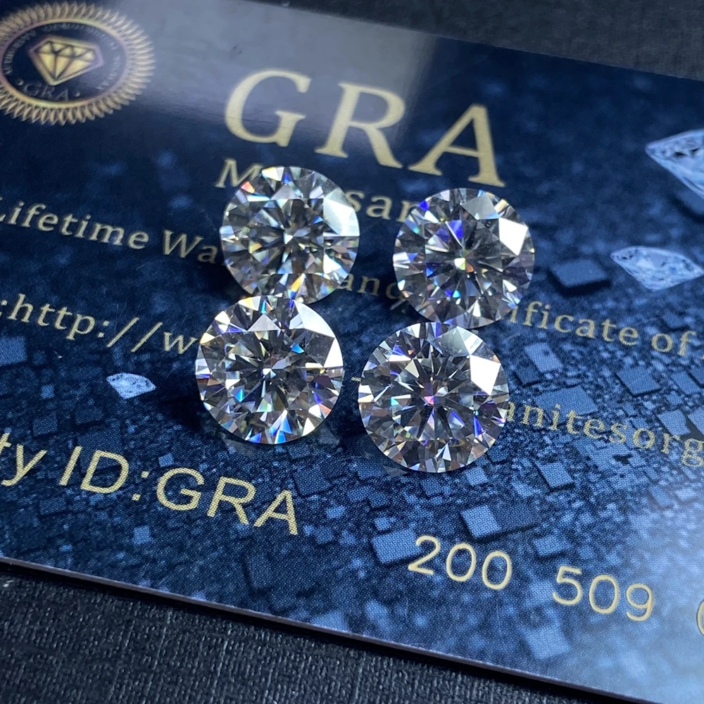 

Wholesale Grown Moissanite GRA certificate Loose Diamond stone 1cts VVS1 D color moissanite diamond price per carat, D e g h