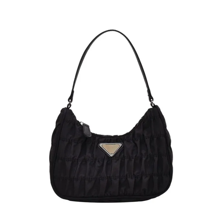 

Brand Pleated Tote Bag Candy Color Summer Underarm handbags women bags ladies mini bags handbags, 4 colors