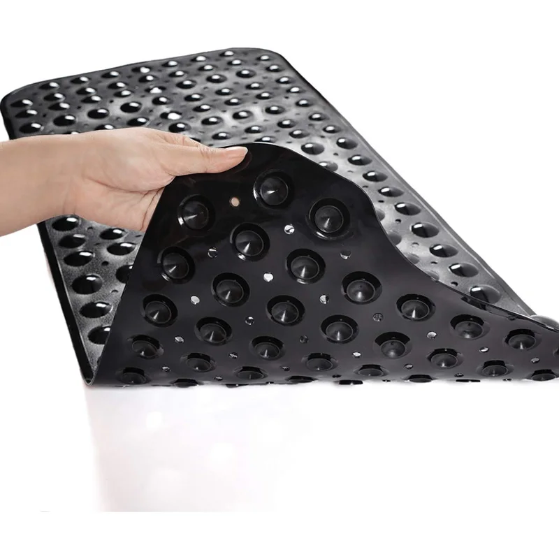 

Bathtub Mats for Shower Tub Extra Long Non-Slip Bath Mat Shower Mat with Drain Holes and Suction Cups Bath Tub Set for Bathroom, Customized color