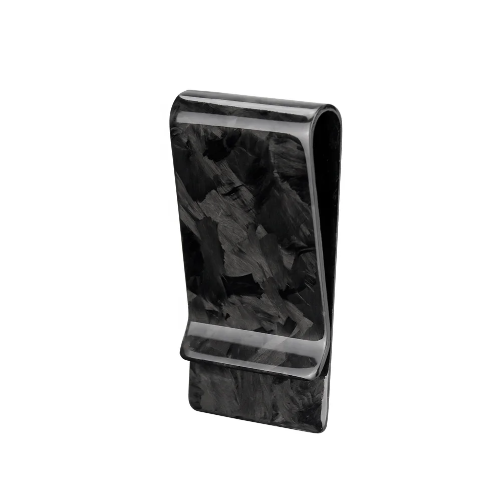 

Slim Wallet Luxury Forged Carbon Fiber Money Clip Small Money Clip Promotion Gift