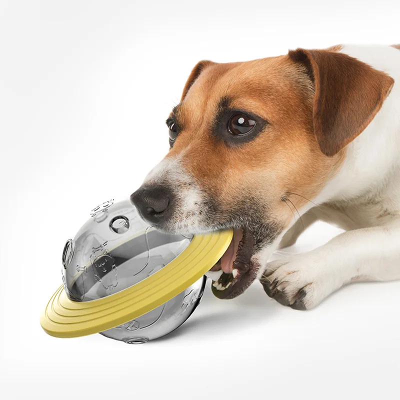 

Leaking food ball puppy molar teeth chewing puzzle self-hey flying saucer training bite-resistant toy