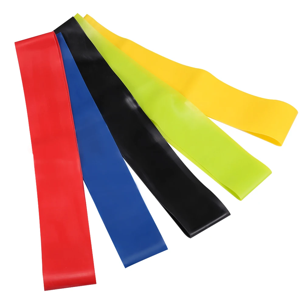 

Factory Price Multi-Color Durable Resistance Loop Fitness Elastic Exercise Bands Latex Workout Band Resistance Bands, 5 colors or customized