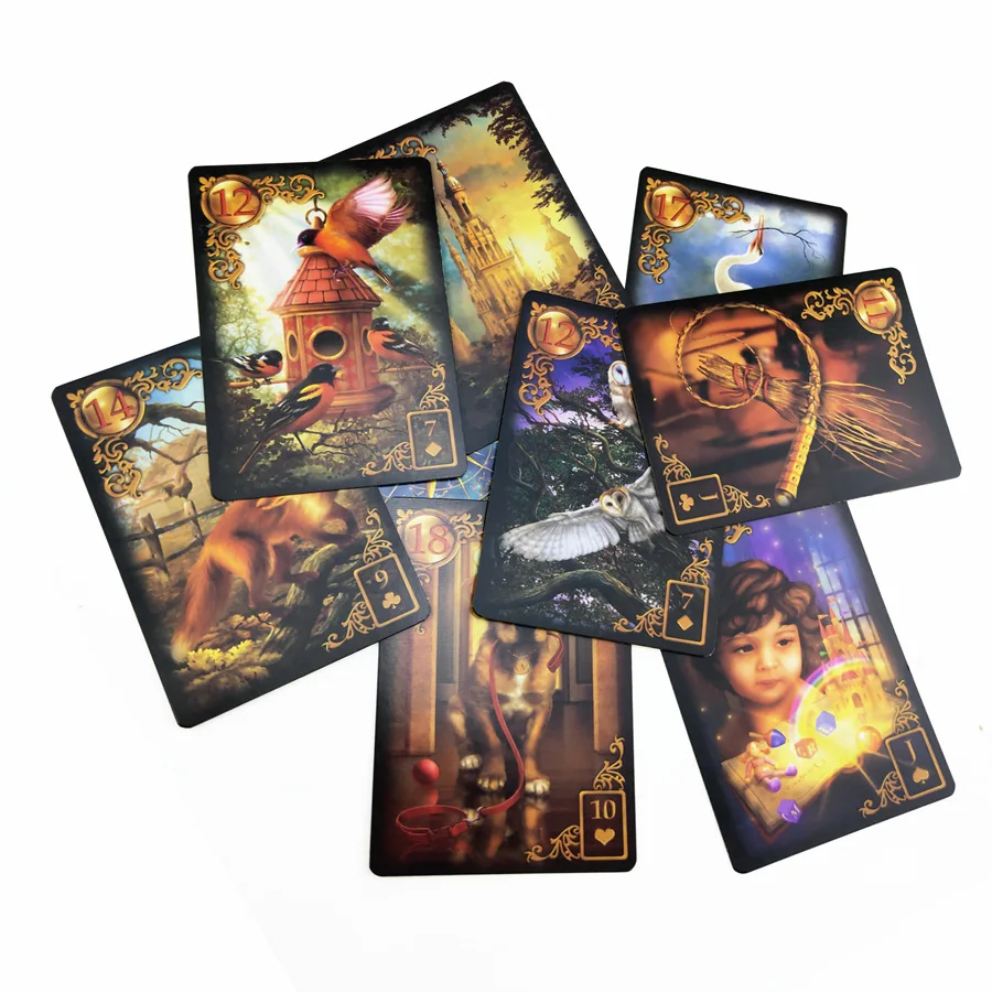 

2022 new types wholesale novelty indoor adult witch playing cards printed divination tarot deck