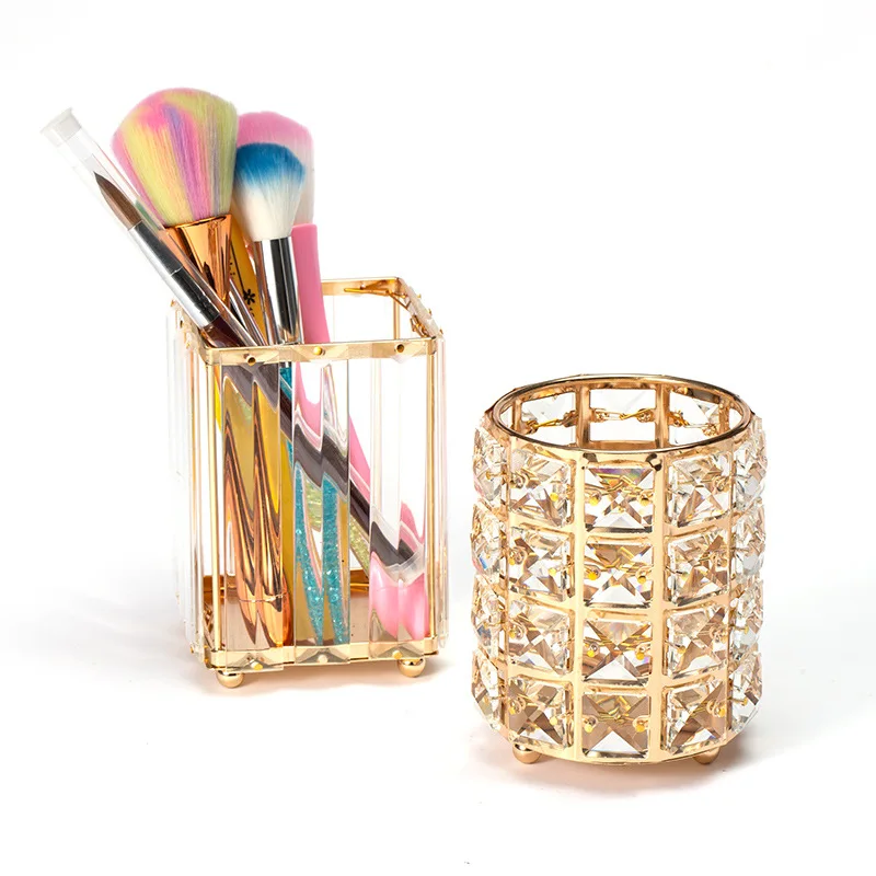 

Makeup Tools Acrylic Nail Brush Holder Nail Art Pen Holder Crystal Diamond Pen Holder, Customized color