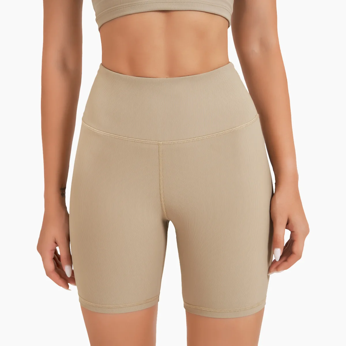 

Aipa Amazon stripe sports YOGA SHORTS breathable hip lifting fitness pants elastic slim fit outdoor sports pants, Customized designs