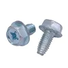 M3 M4 M5 M6 Steel galvanized Cross recessed hex flange head triangular tooth lock screw