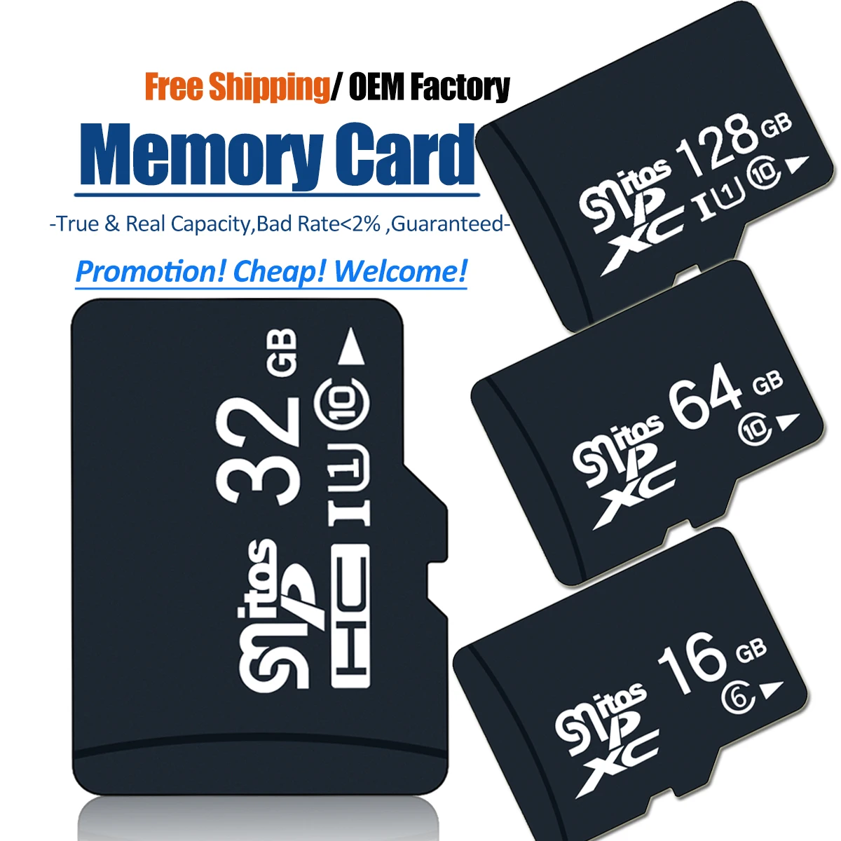 

Free Shipping Meivui Basic Micro TF SD Memory Card 1GB 2GB 4GB 8GB 16GB Memoria 32GB 64GB 128GB Micro TF SD Flash Memory Card