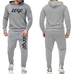Custom Logo Blank Pullover Mens Sweat suit with Hoodie Cotton Plain Slim Fit Jogging Track Suits Men Sports ActiveWear Wholesale