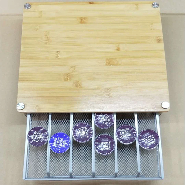 
Wooden dolcegusto coffee capsule drawer 