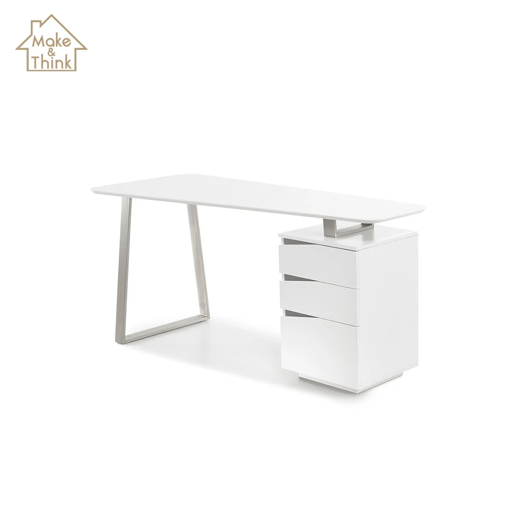 
Wooden metal frame computer office desk table modern furniture 