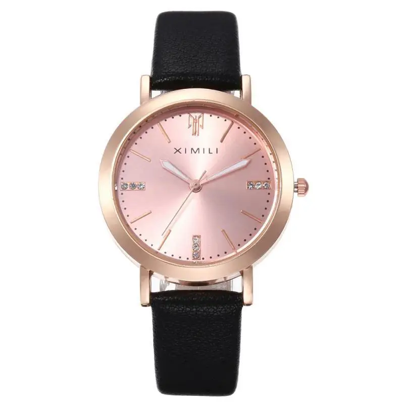 

Classic Luminous Waterproof PU Leather Watch Vintage Men Women Sun Texture Analog Quartz Watch (KWT2175), As the picture