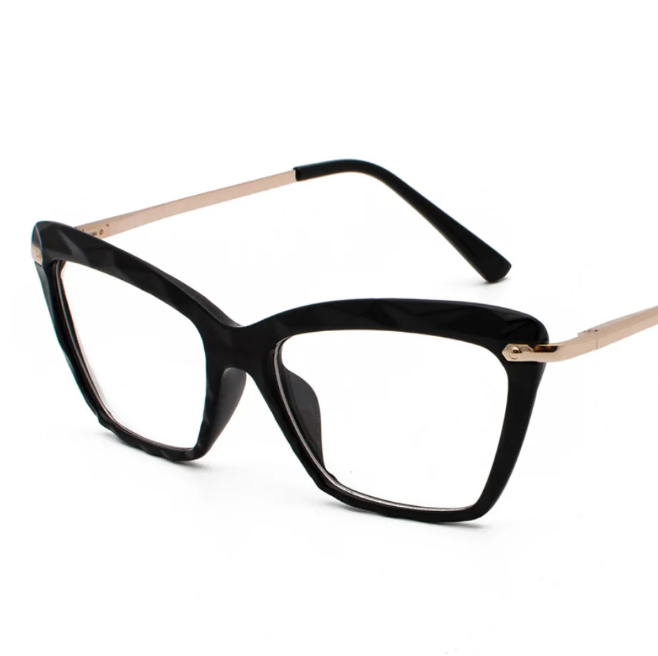 

2020 Retro Fashion Women Cat Eye Short sight Clear Lens Butterfly Eye Glasses frame 2500