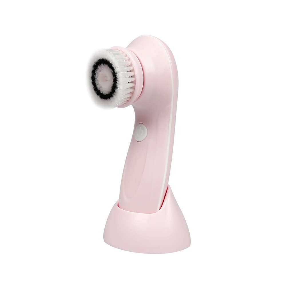 

Waterproof Face Cleansing Rotating Brush Rechargeable Mini Face Mask Brush Silicone Sonic Face Cleansing Brush, Pink,blue