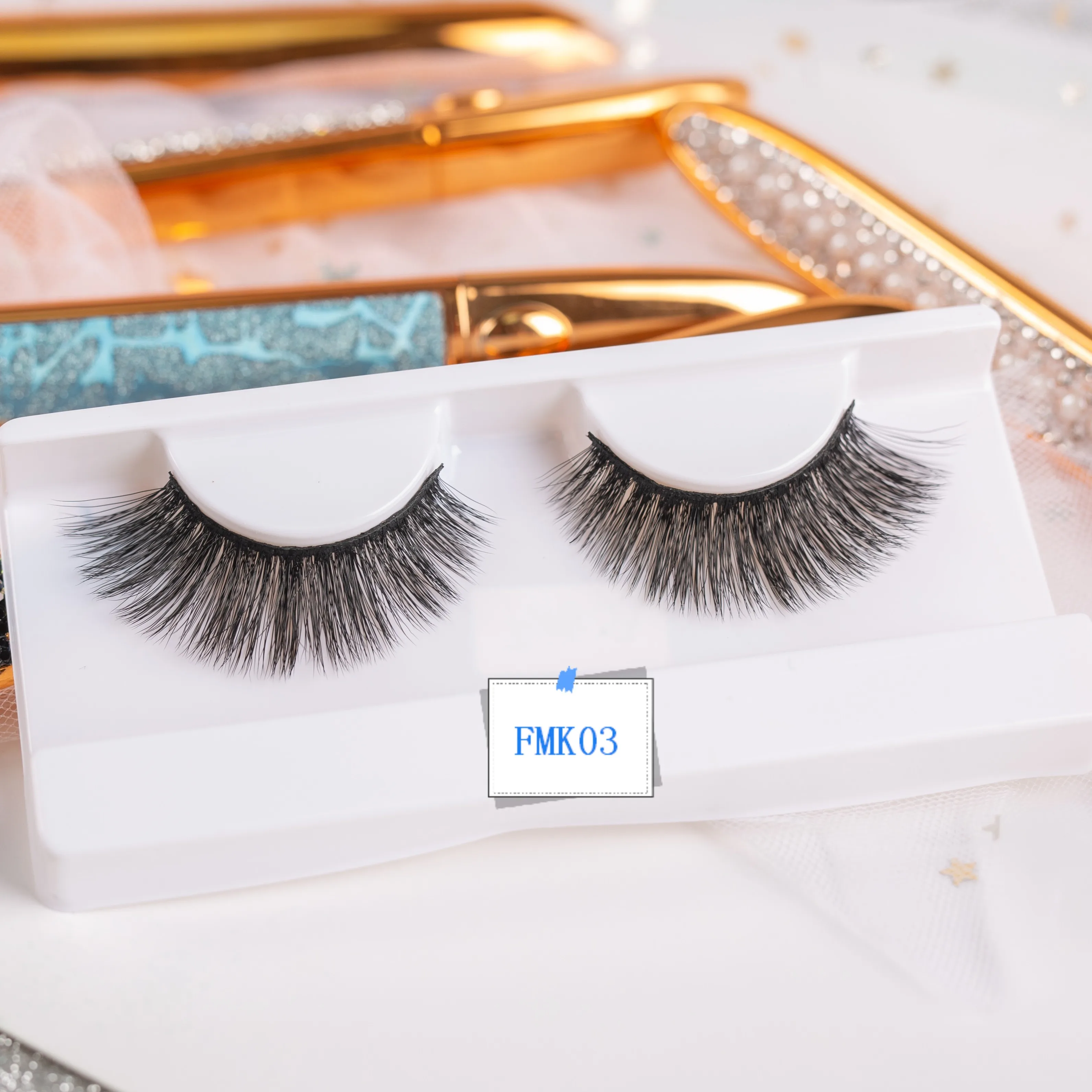 

faux mink eyelashes vendors durable eyelash strips, Natural black color