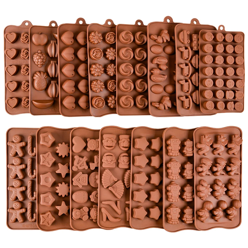 

Amazon Hot Sale Different Designs Silicone Customized Chocolate Molds For DIY, As picture or as your request