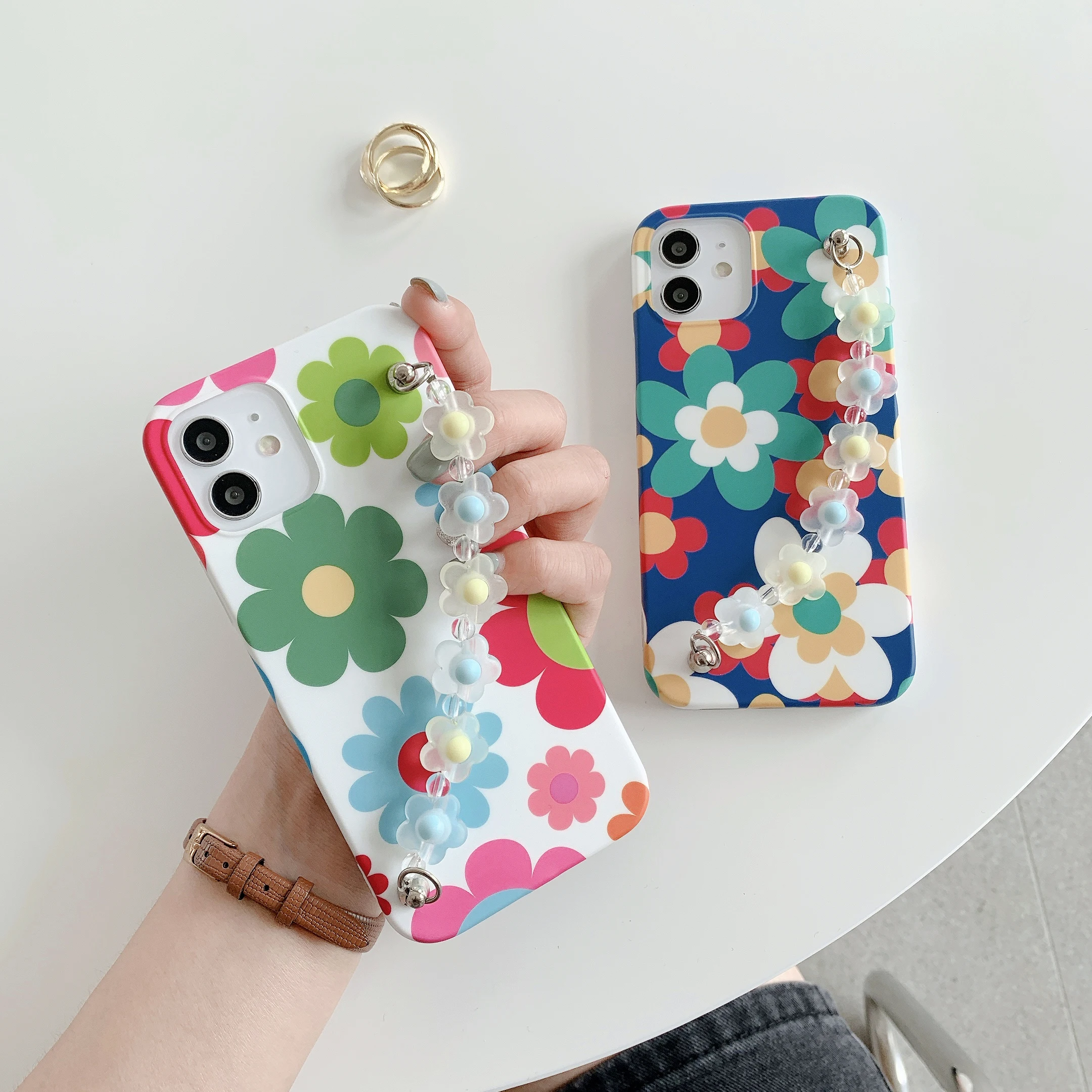 

Cute 3D Flowers Fashion Floral Broken Flowers Pattern Soft Silicone Back Phone Case Cover For iphone XS Max XR X 7 8 plus