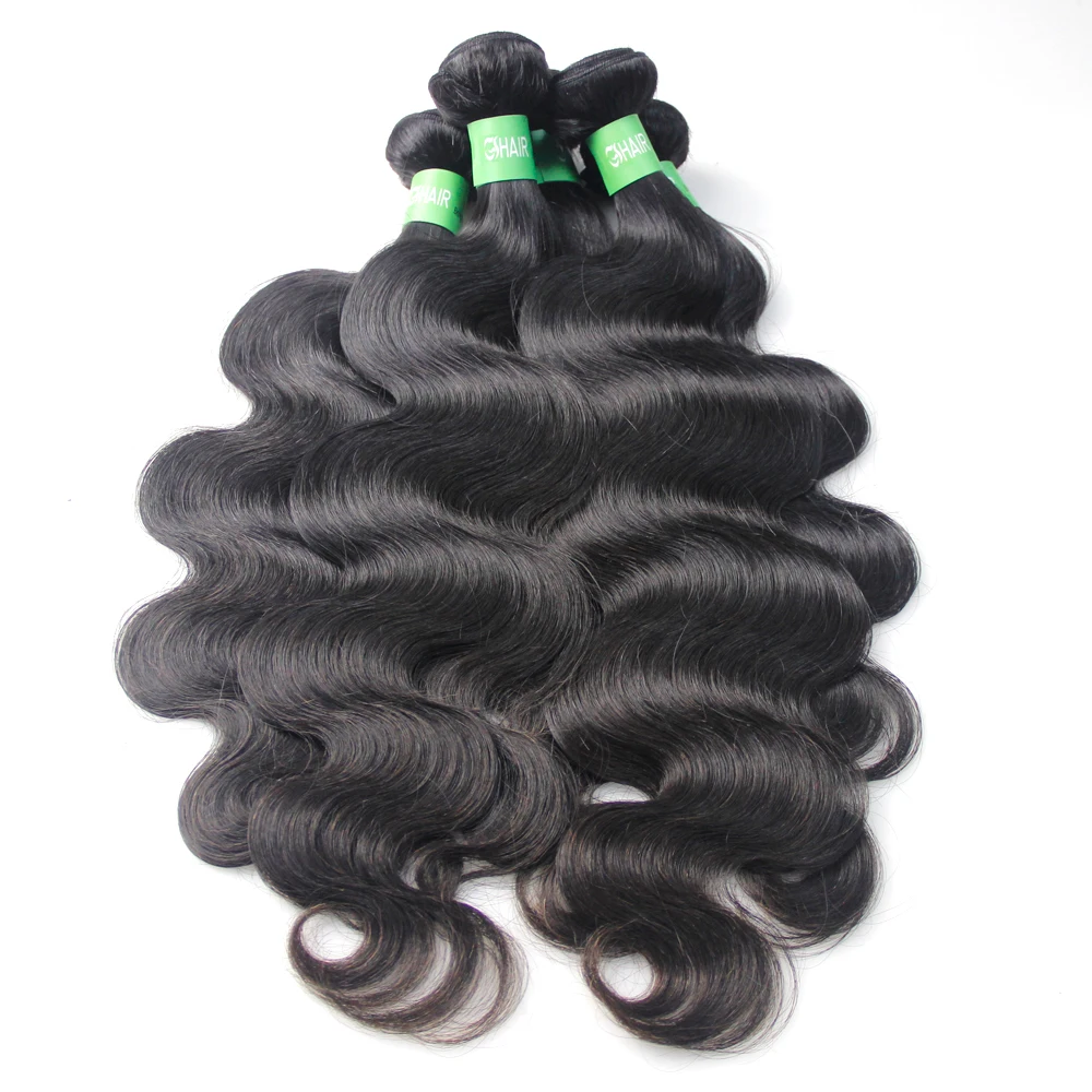 

Virgin Brazilian Malaysian Peruvian Human Hair Wholesale, No Tangle No Shed Unprocessed Virgin Brazilian Deep Body Wave Hair, Natural color