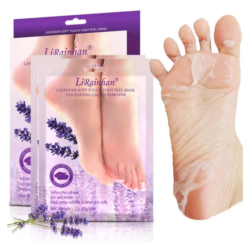 

Lavender Foot Peel Mask Private Label Nourishing Exfoliating Foot Mask Effective Natural Hydrating Peeling Footmask Sheet