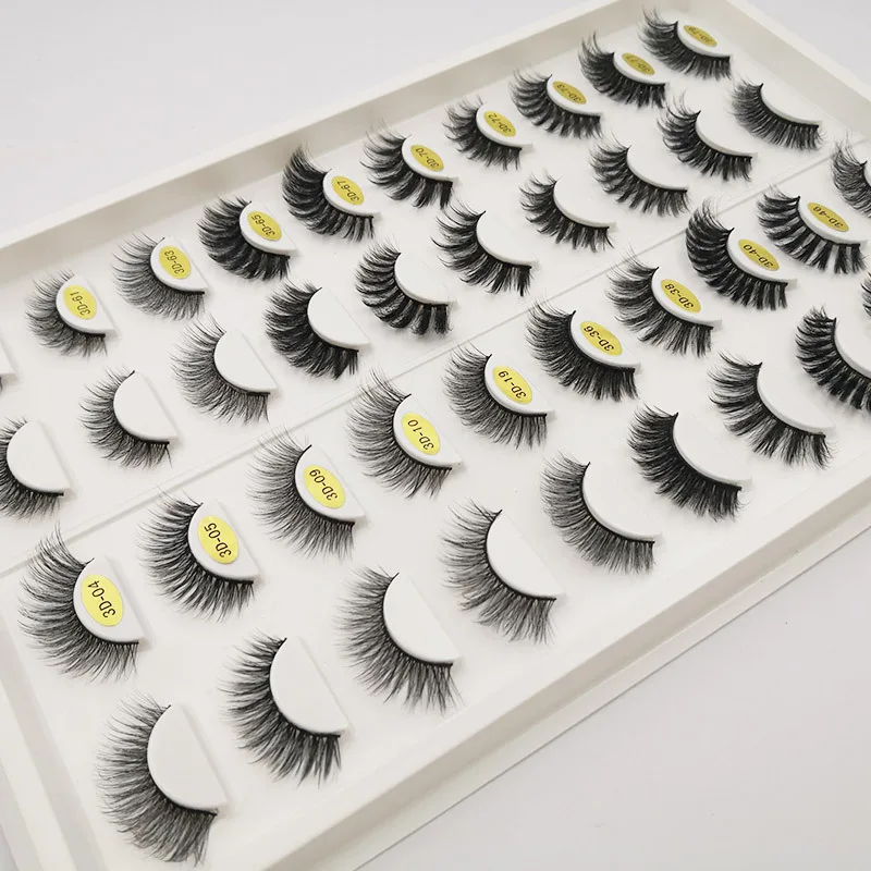 

Nanchang Auyan Mixed 3D 20 pairs sold border synthetic eyelashes, Black color