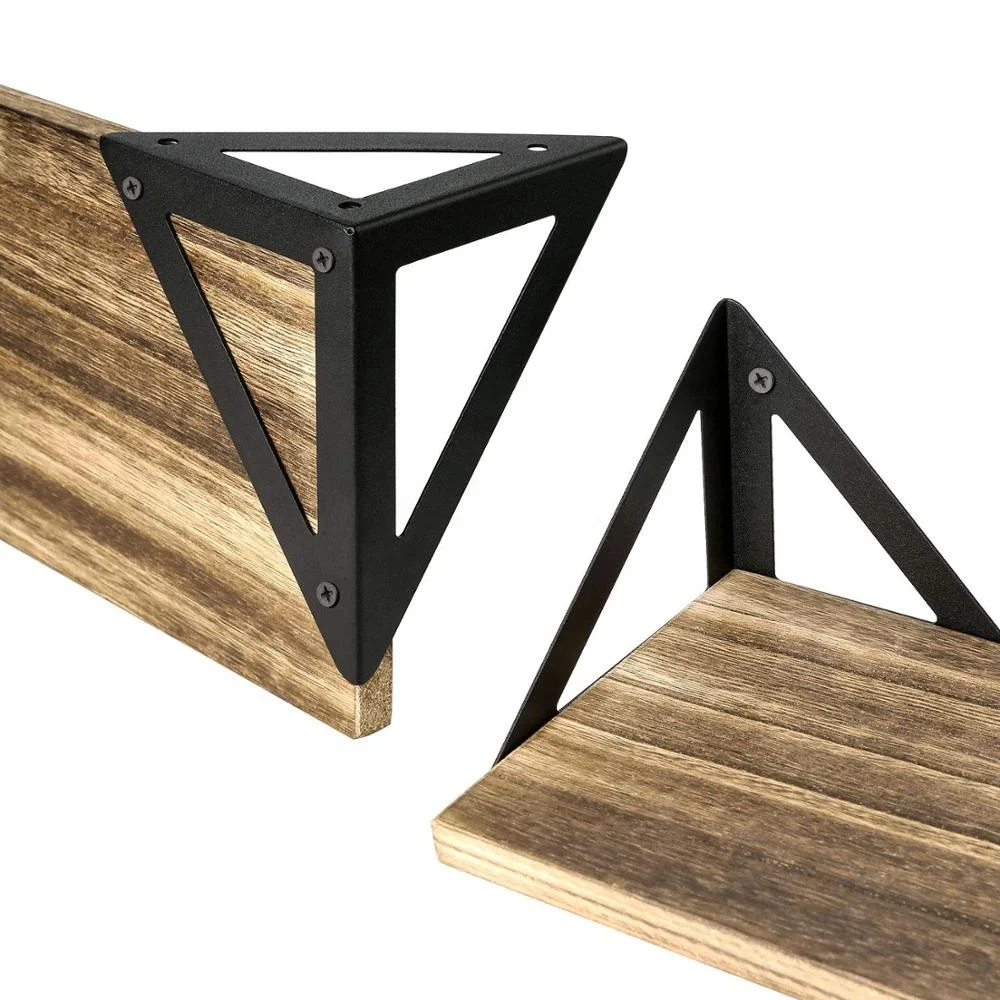 
Amazon new trend product Floating Shelves Wall Mounted Rustic Wood Wall Shelves 