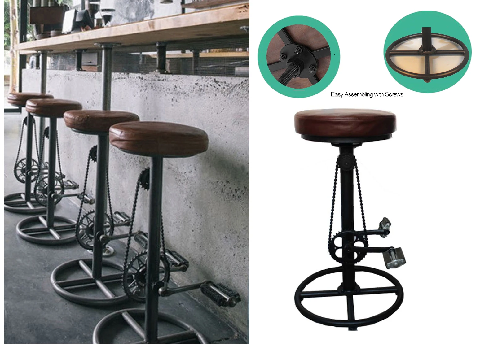 Барный стул Industrial Barstool