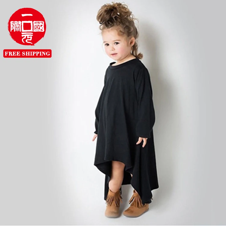 

European and American foreign trade children's children's clothing girls long-sleeved 360 revolving dress