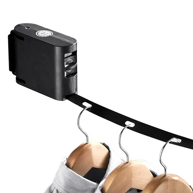 High quality skid resistance 4.2m black indoor outdoor retractable clothesline