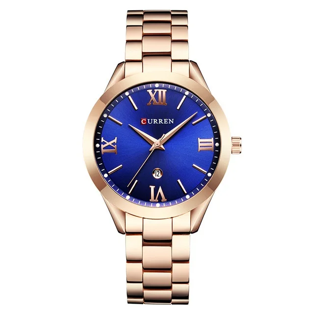 

CURREN 9007 Gold Watch Fashion Women Watches Steel Women's Bracelet Watches Female Clock Relogio Feminino Montre Femme, 6 colors