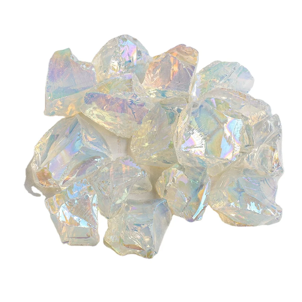 

Wholesale healing stone electroplate opalite raw crystal opal rough stone mineral collection