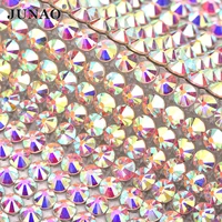 

24*40cm Crystal AB Self Adhesive Glass Rhinestone Trim Mesh Crystal Fabric Sheet Strass Ribbon Applique For DIY Clothes Crafts