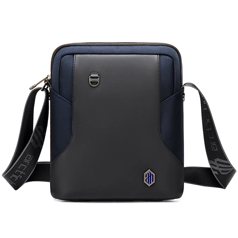 

2021 Amanzon Custom Logo Polyester Mens Messenger Bag Crossbody Sling Bags Mini Single Men Messenger Bag, Black