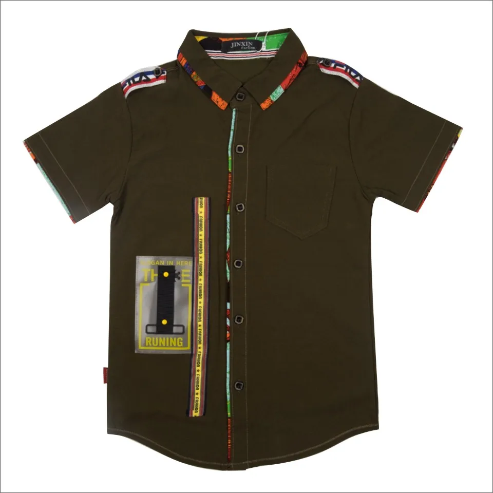 
Fashion Boy Japan Casual Quantity Summer Top Cotton China Oem Customized Clothing Kid Shirt 