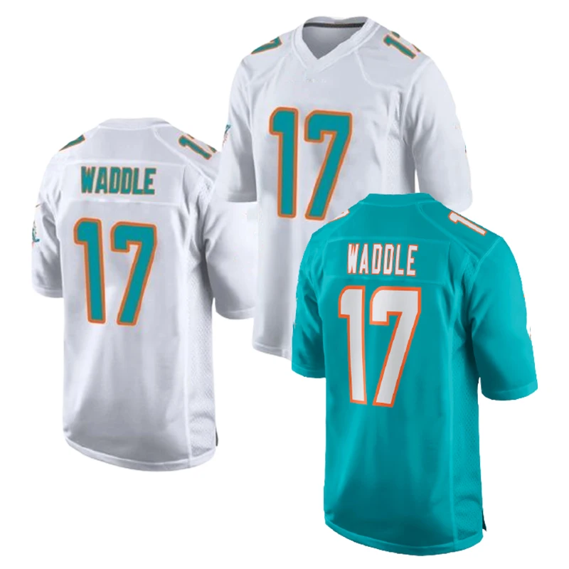 

Miami Jaylen Waddl e 17 NF l Dolphin s American Football Jersey Top Quality Shirts Clothing Wear Cheap Wholesale