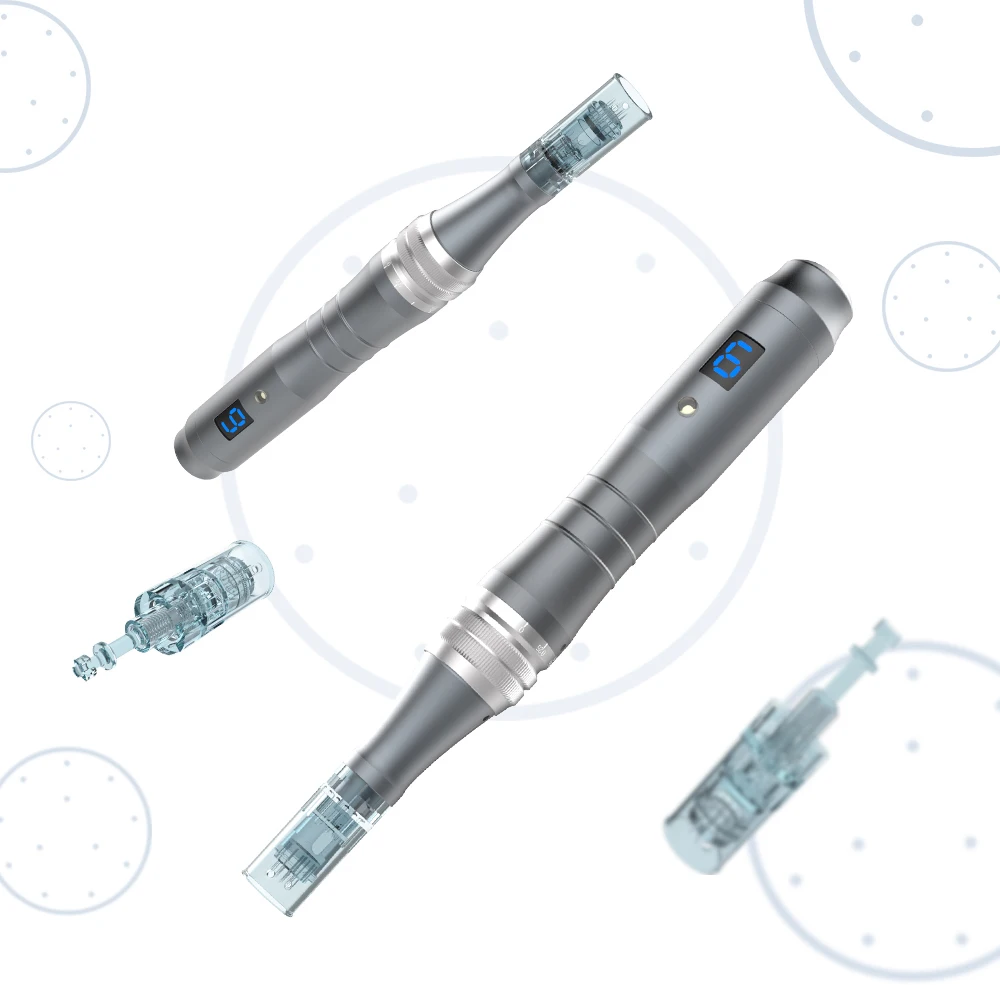 

2021 m8 16pin 6speed wired wireless AMTS microneedle derma pen micro needling therapy dermapen microneedling pen