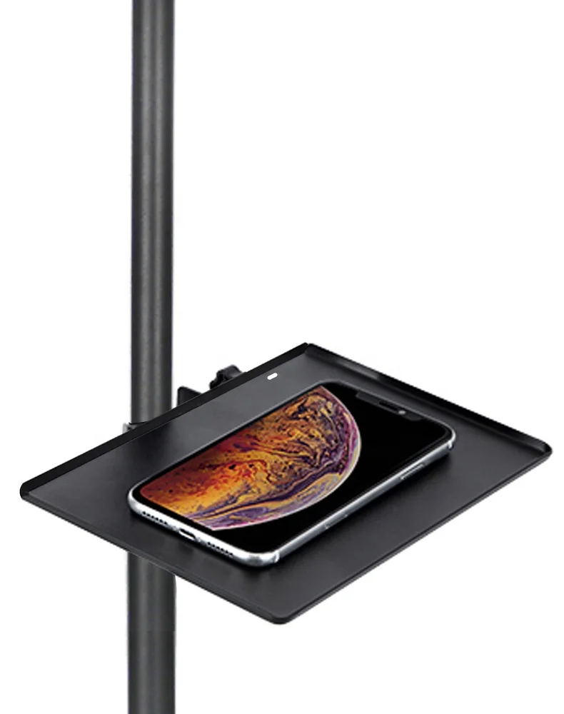 

Hot Sale Sound Card Tray Live Broadcast Microphone Rack Stand Phone Clip Holder, Black