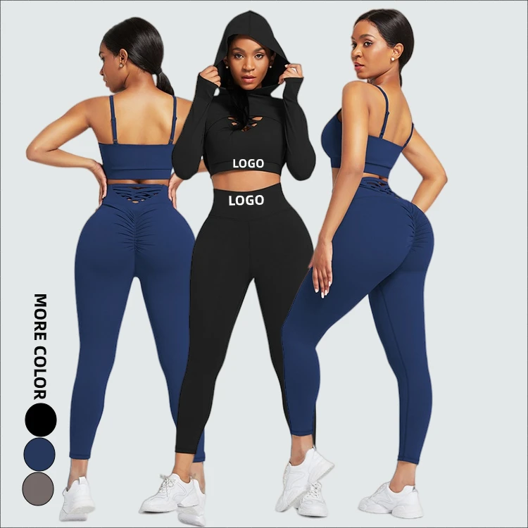 

Online Fashion Fitness Activewear High Waist Leggings Seamleaa Activewear Sets For Women