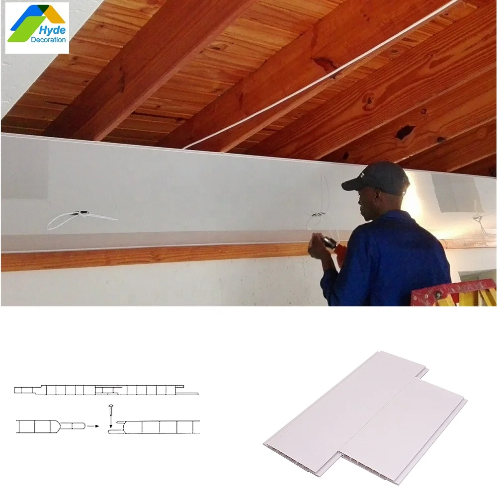 Different Types Of Plastic Drop Pvc Ceiling 7mm Thickness Plastic Fiber 