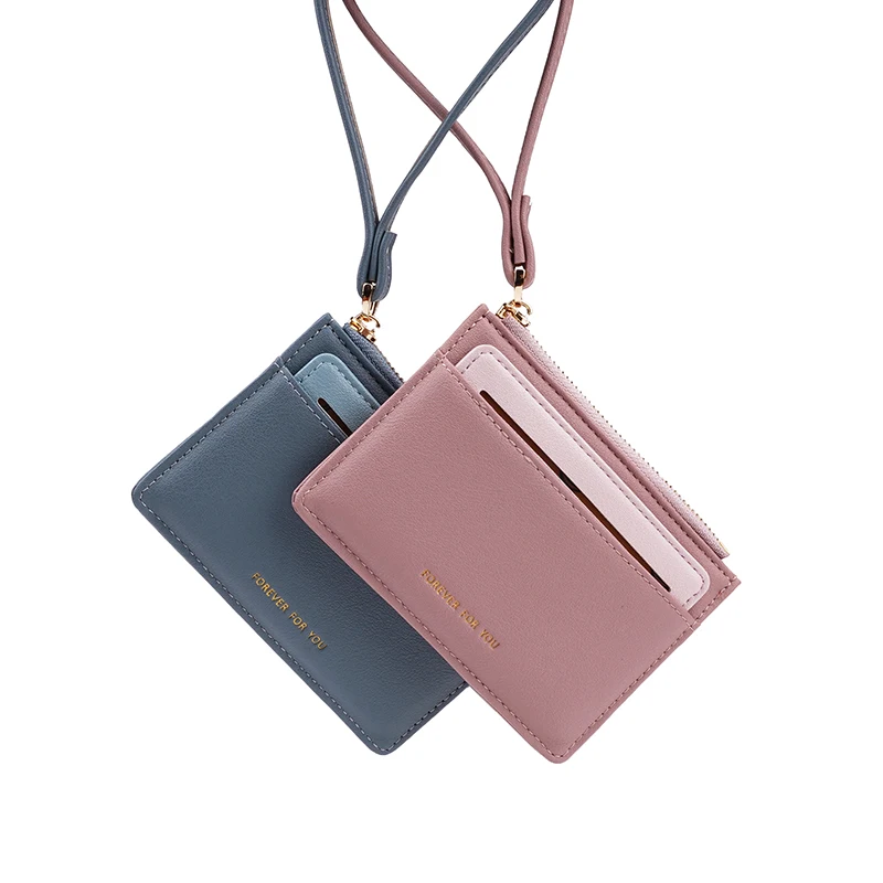 

FFY Wholesale Custom PU Leather Wallet Clutch Card Holder Fashion Ladies Women Slim Wallet Purse, Pink, caramel, blue, wine red, green, black