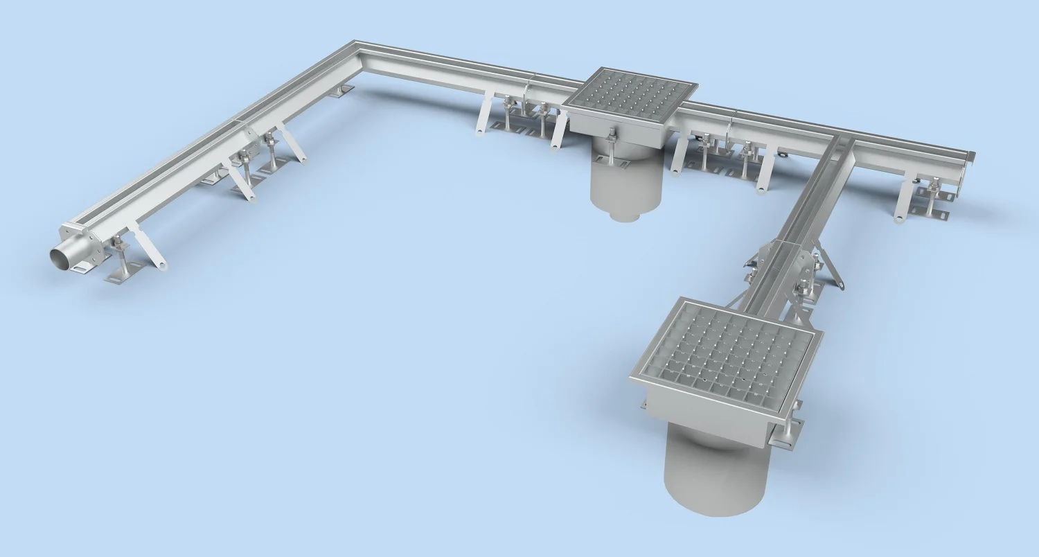 Factory Supply Kitchen Slot Drain System With Industrial Food Grade