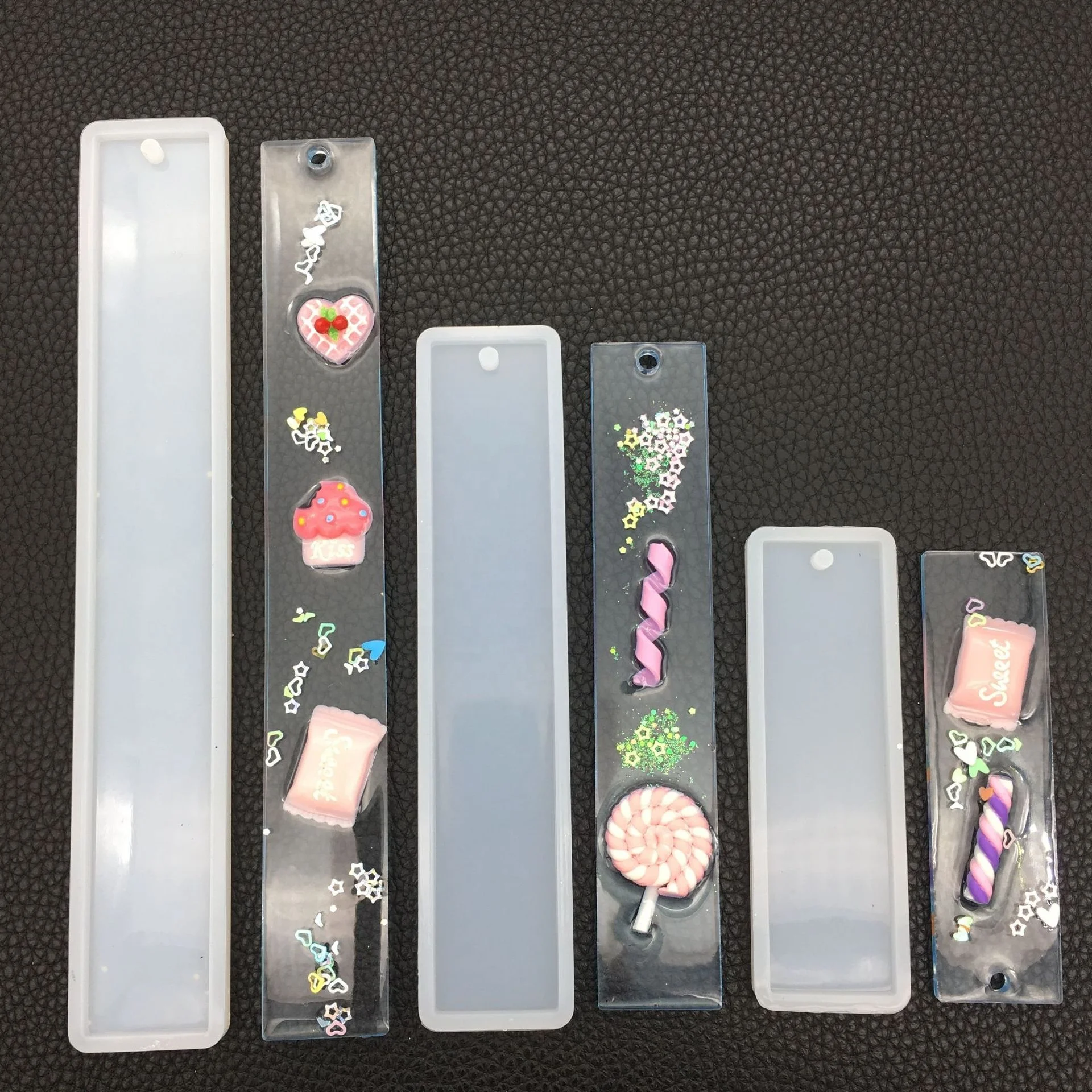 

BJ79 silicone rectangle bookmark resin mold For Jewelry Crafts Making DIY Bookmark Crafts Decorating Jewelry Findings, Random
