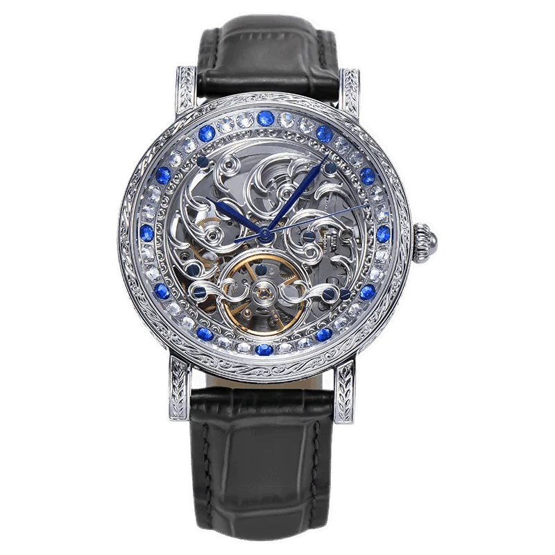 

Semi-automatic Hollow-out Mechanical Meter Watch For Male