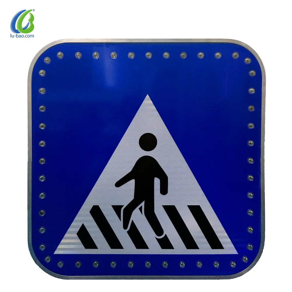 
Solar led traffic caustomize aluminium signs 