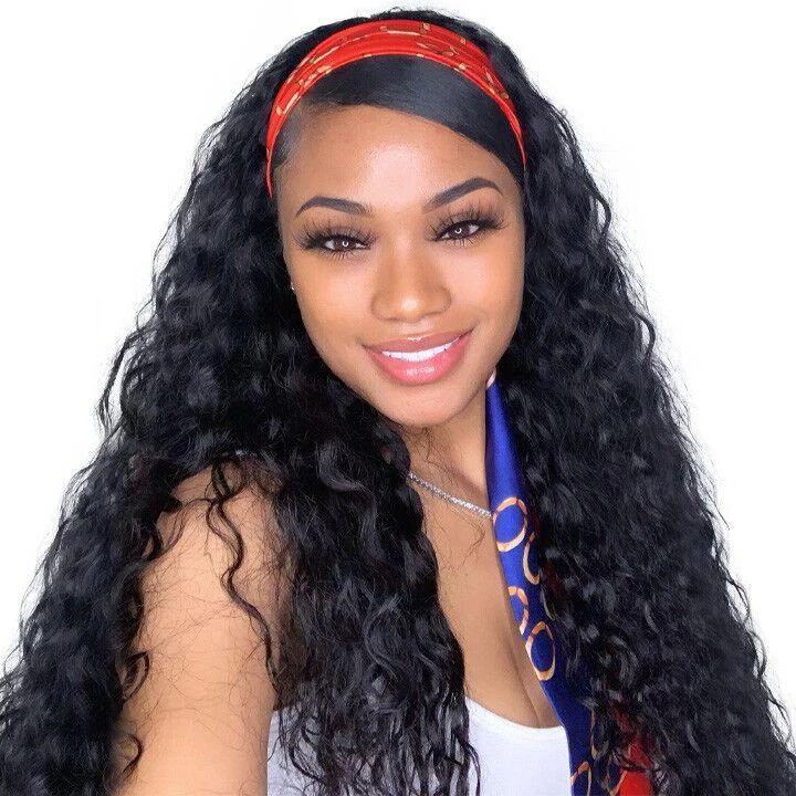 

Wholesale Headband Wigs Human Hair Wigs 100% Unprocessed Brazilian Remy Hair