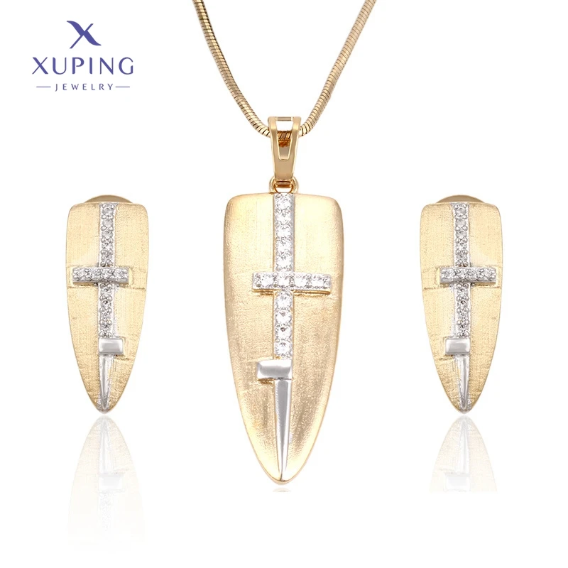 

63525 Xuping Jewelry Elegant Exquisite Earrings ring women jewelry set Ladies Set