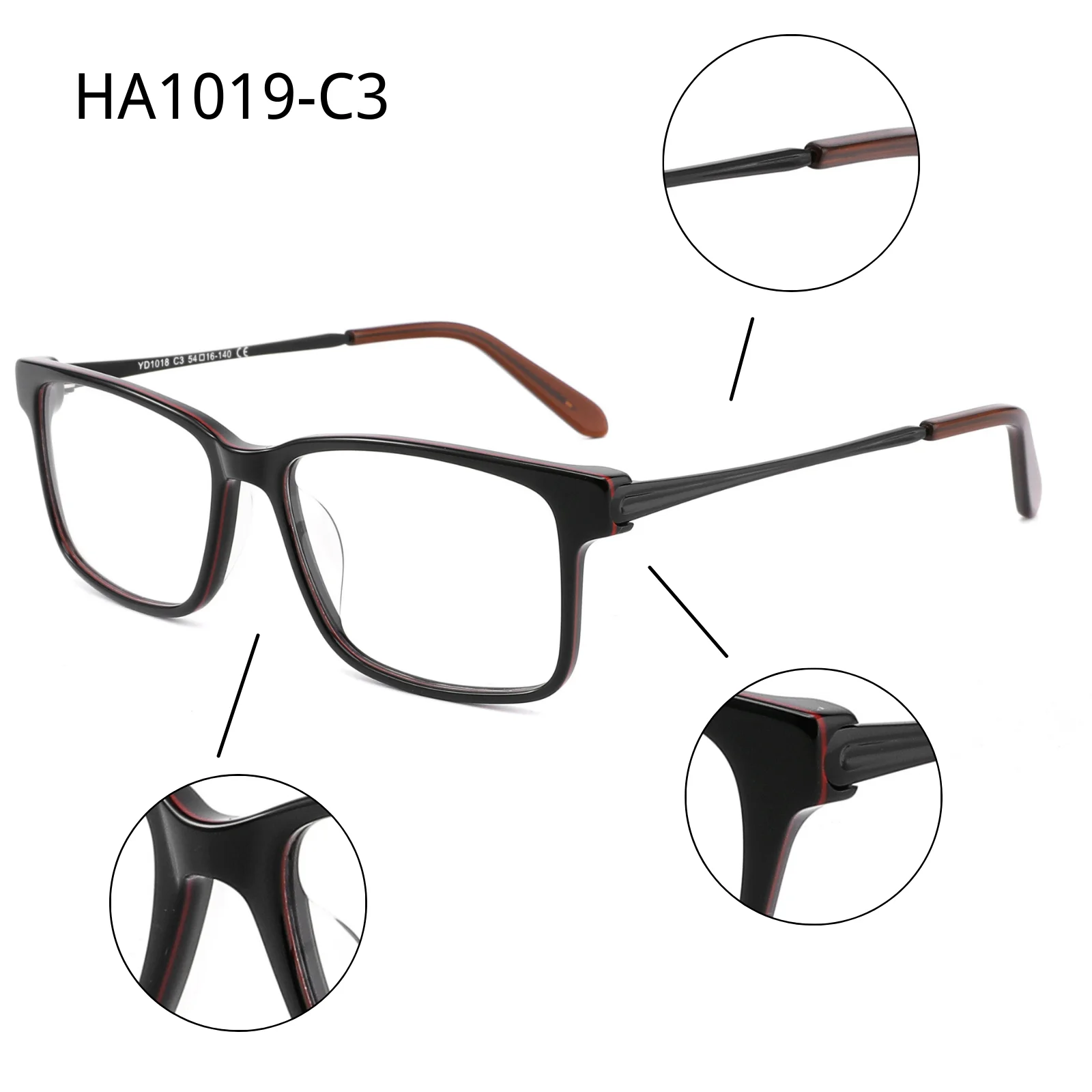 

VIFF HA1019 Eyeglasses Fashion Optical Woman Glasses High Quality Premium Optical Frame 2021 Acetate Sunglasses