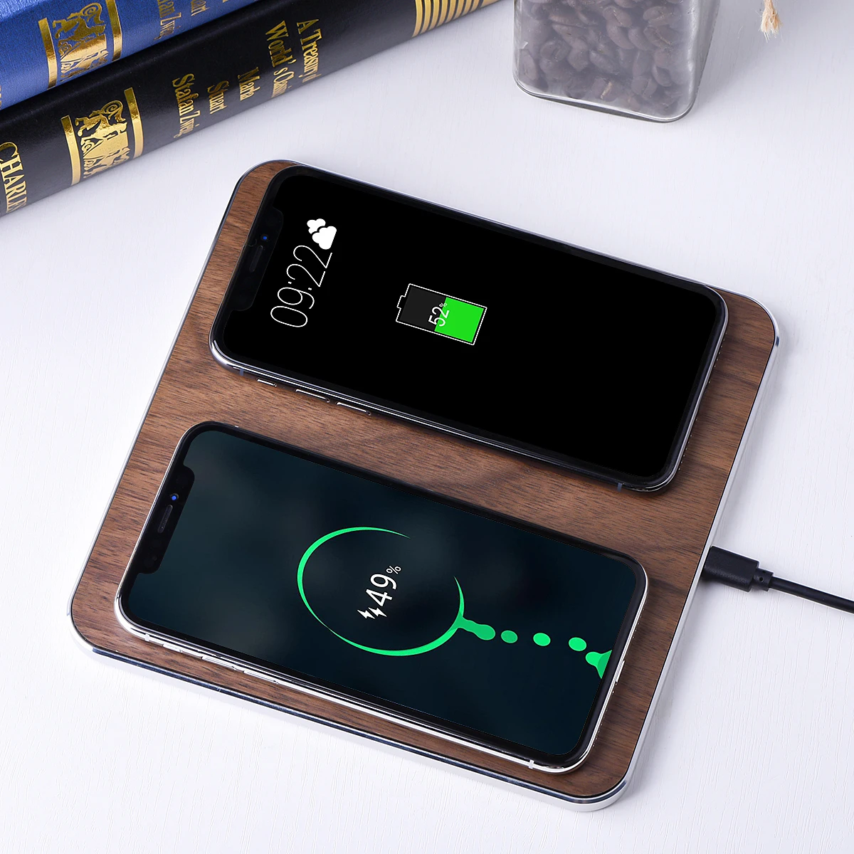 

Wooden Wireless Charger Furniture Color Wireless Charger 2 mobile phone